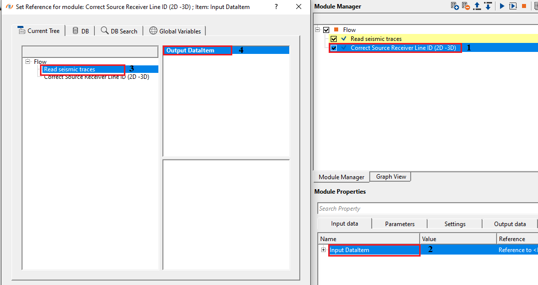 correct-source-receiver-line-ID-2D-3D-4