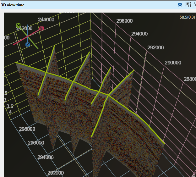 3Dview_Time_Vista_items_Gathers3D_Surface-seismic-2d-geometry