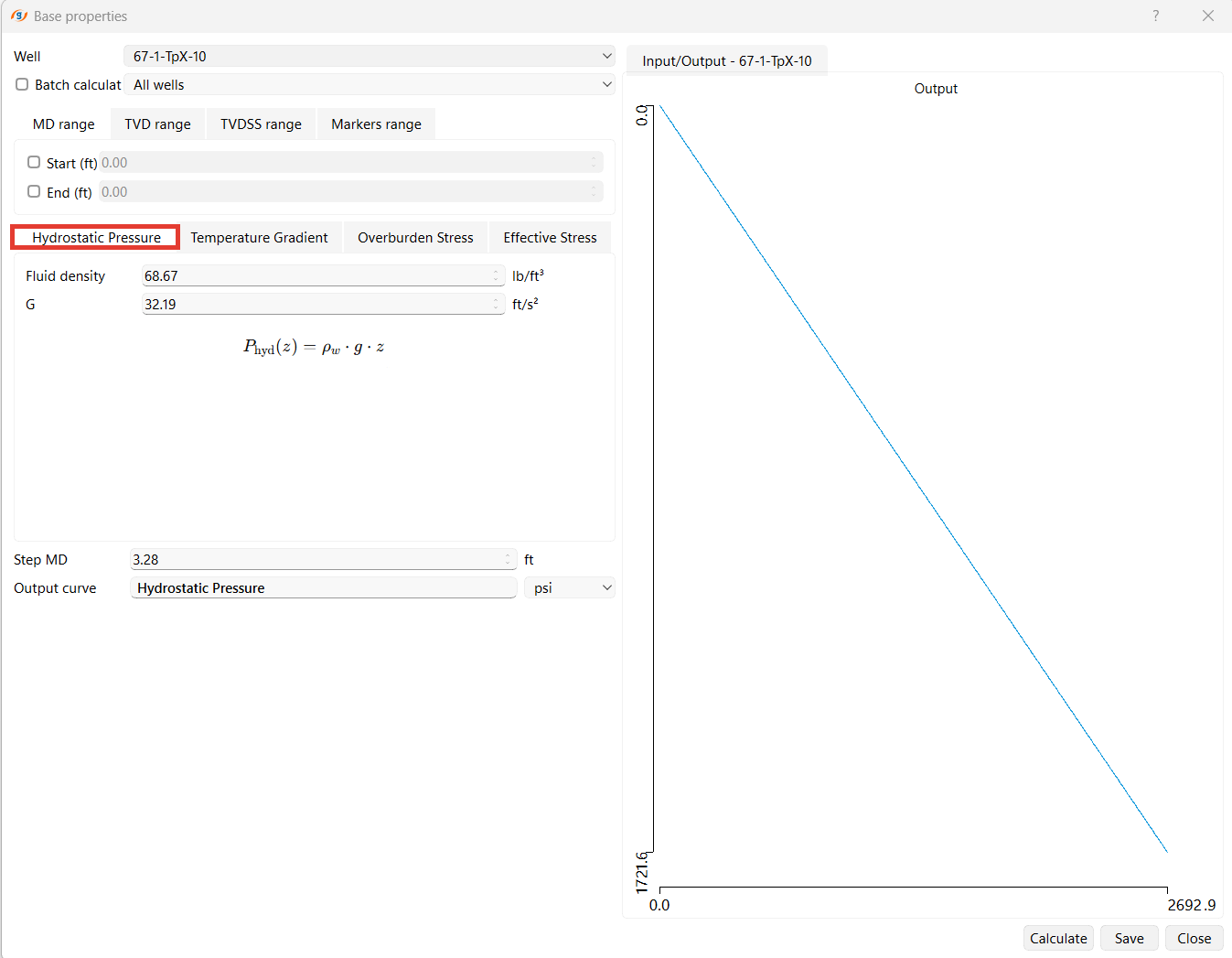Base_properties_Hydrostatic_Pressure