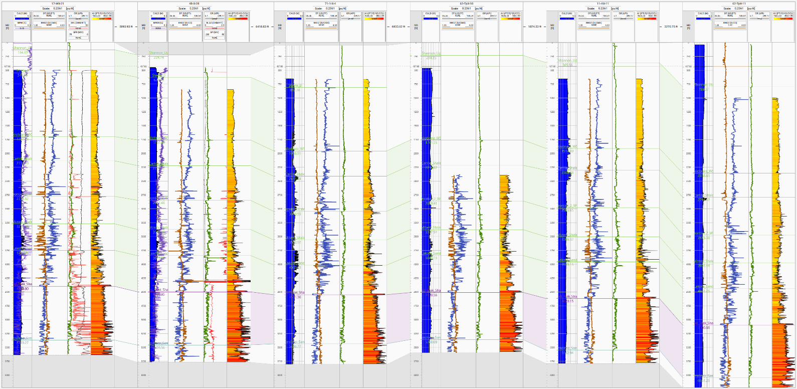Demo_well_corr_section