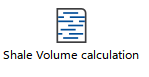 Shale volume calculation