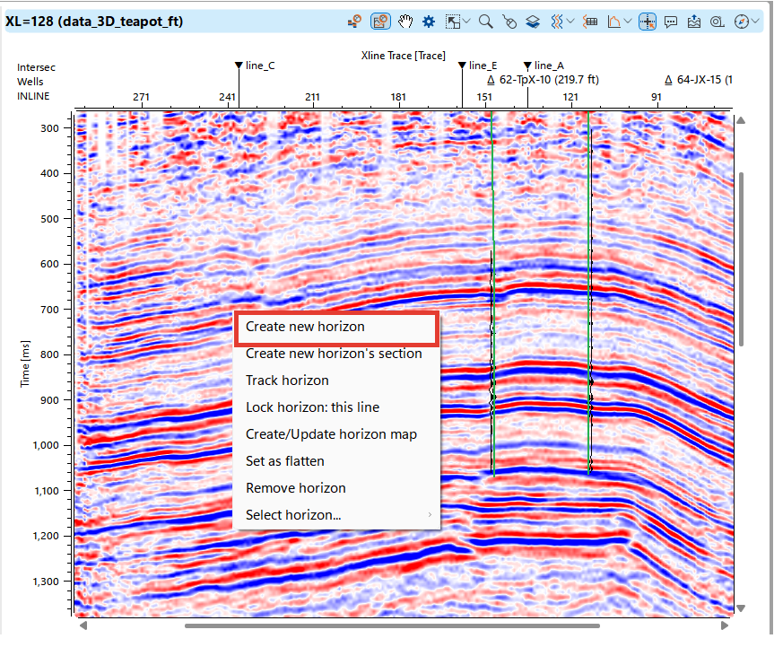 Horizons_picking_new_horizon_on section
